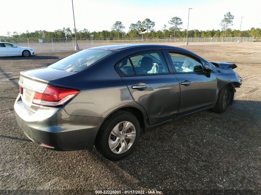 2013 HONDA CIVIC SDN LX 2HGFB2F51DH502585