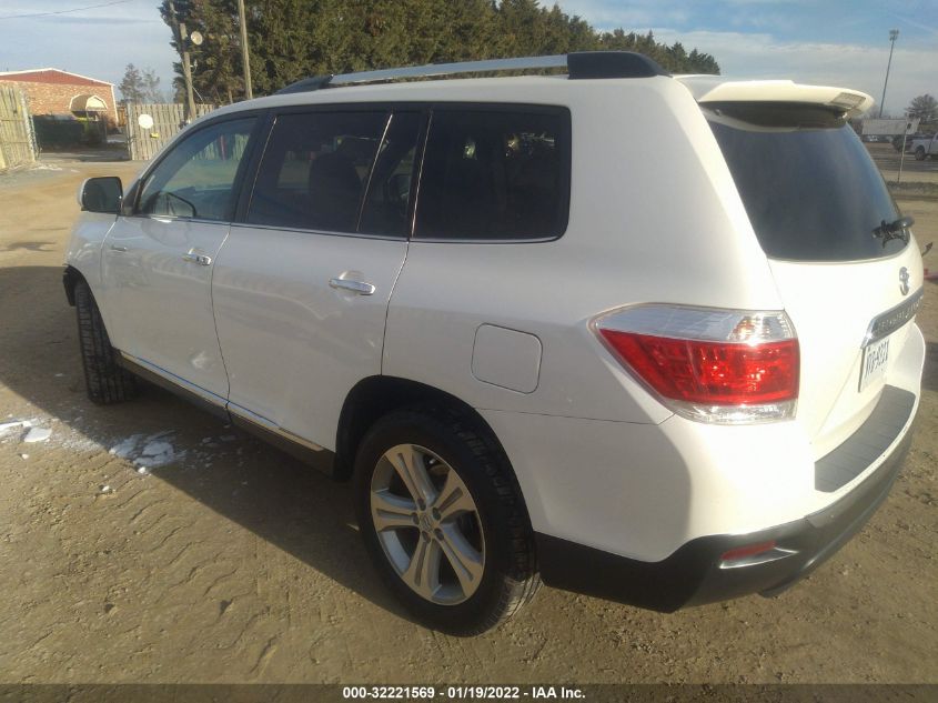 2013 TOYOTA HIGHLANDER LIMITED 5TDDK3EHXDS201127