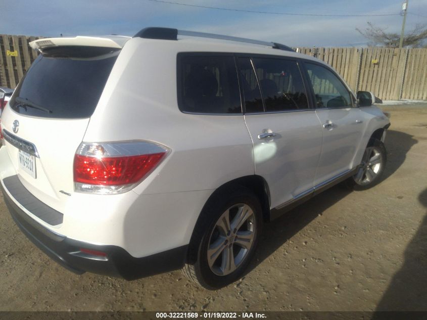 2013 TOYOTA HIGHLANDER LIMITED 5TDDK3EHXDS201127