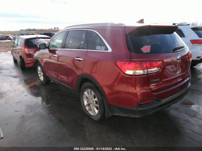 2016 KIA SORENTO LX 5XYPGDA36GG165503