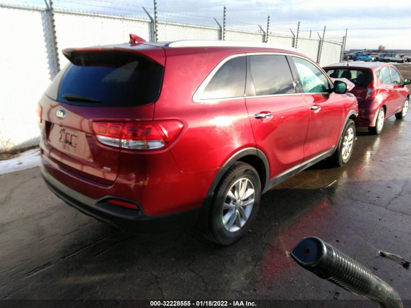 2016 KIA SORENTO LX 5XYPGDA36GG165503