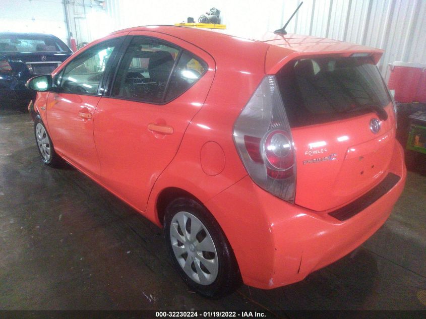 2013 TOYOTA PRIUS C ONE/TWO/THREE/FOUR JTDKDTB32D1037315