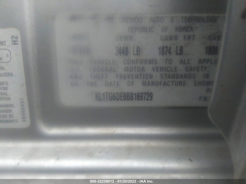 Chevrolet Aveo 2011