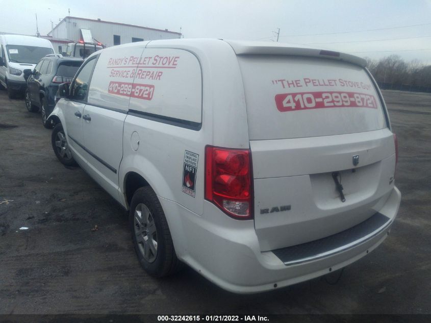 2013 RAM CARGO VAN TRADESMAN 2C4JRGAG4DR590598