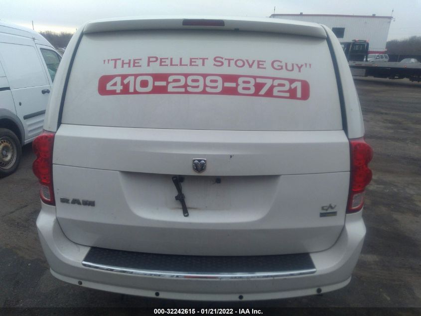 2013 RAM CARGO VAN TRADESMAN 2C4JRGAG4DR590598