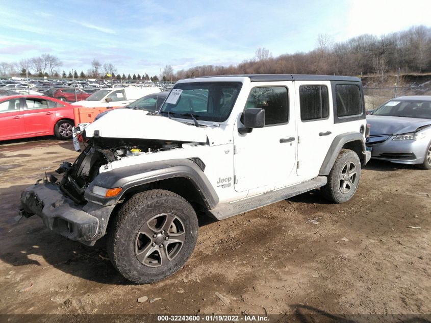 2018 JEEP WRANGLER UNLIMITED SPORT S 1C4HJXDG2JW137424