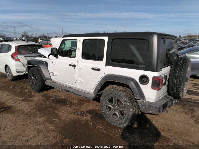 2018 JEEP WRANGLER UNLIMITED SPORT S 1C4HJXDG2JW137424
