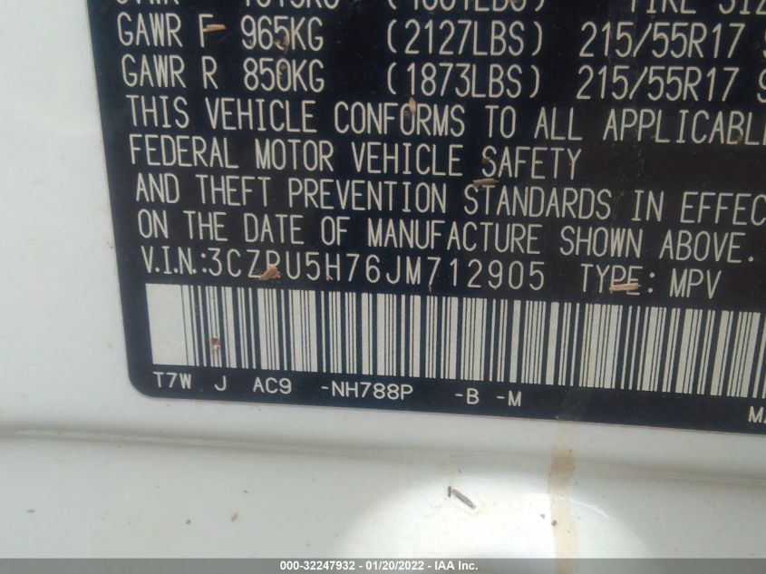 2018 HONDA HR-V EX-L NAVI 3CZRU5H76JM712905