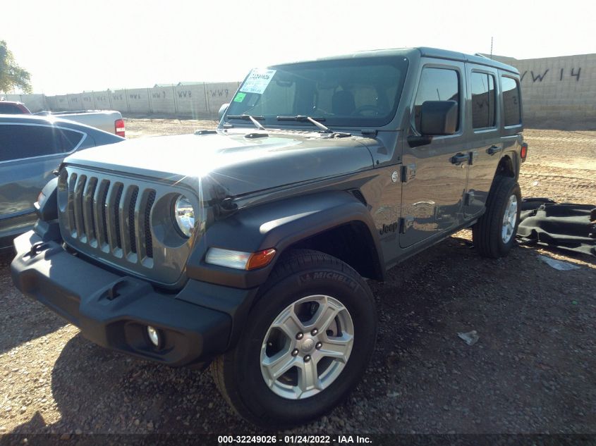 2021 JEEP WRANGLER UNLIMITED SPORT S 1C4HJXDN4MW772485
