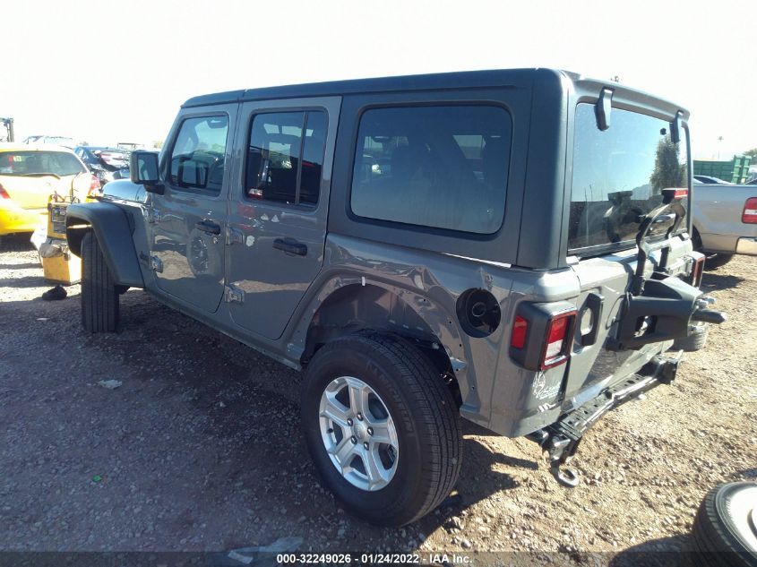 2021 JEEP WRANGLER UNLIMITED SPORT S 1C4HJXDN4MW772485