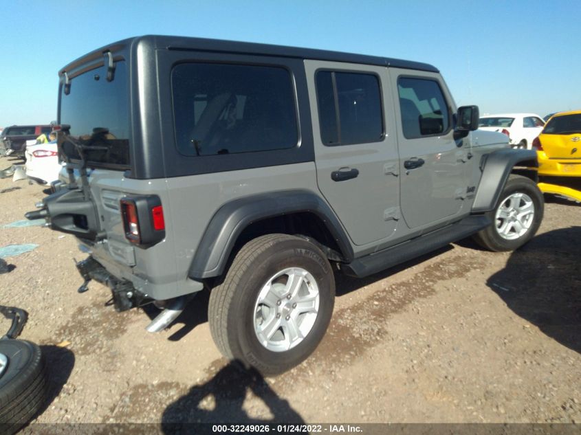 2021 JEEP WRANGLER UNLIMITED SPORT S 1C4HJXDN4MW772485