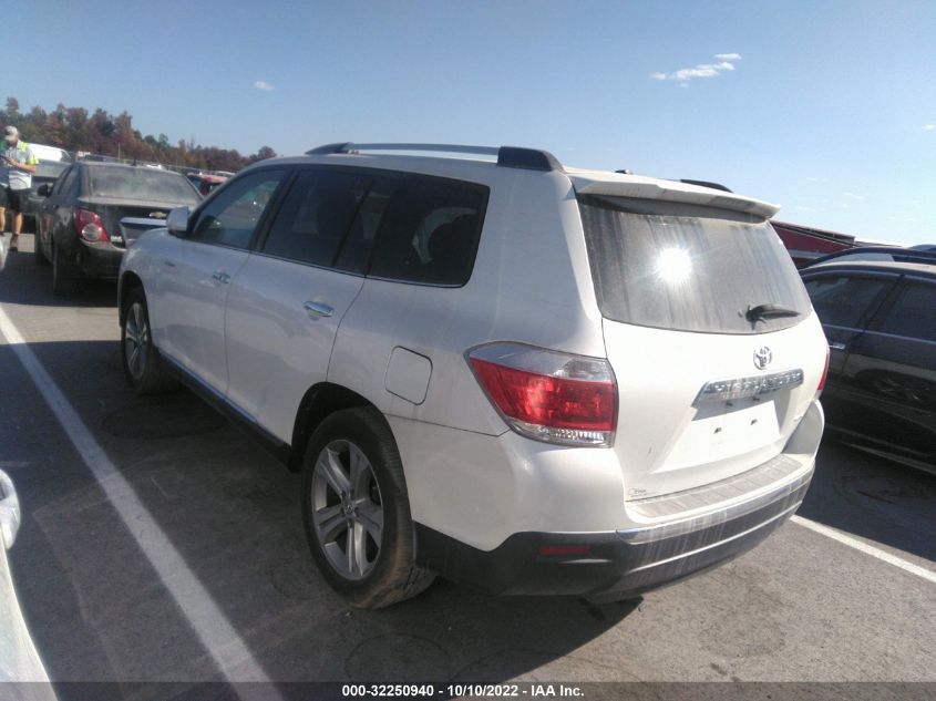 2013 TOYOTA HIGHLANDER LIMITED 5TDDK3EH7DS247997