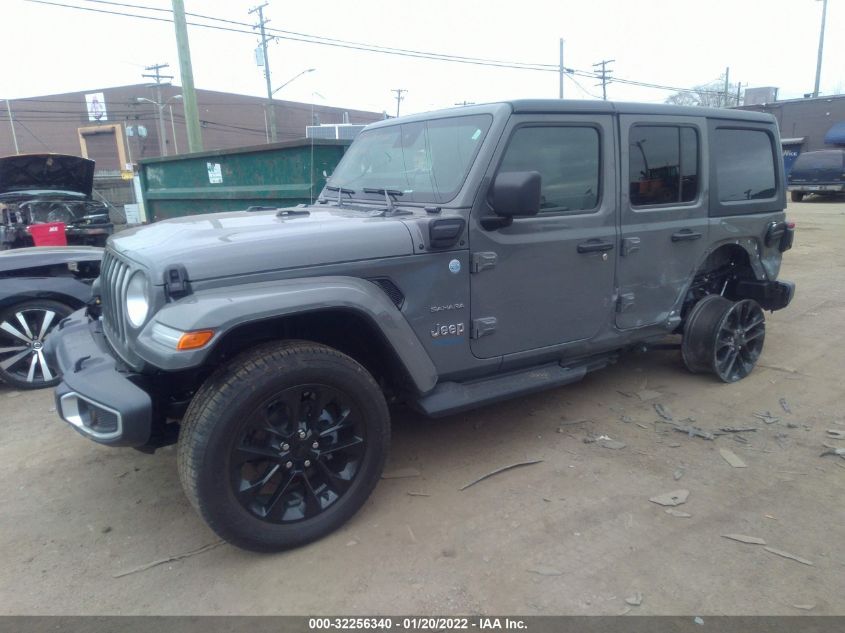 2021 JEEP WRANGLER 4XE UNLIMITED SAHARA 1C4JJXP68MW845427