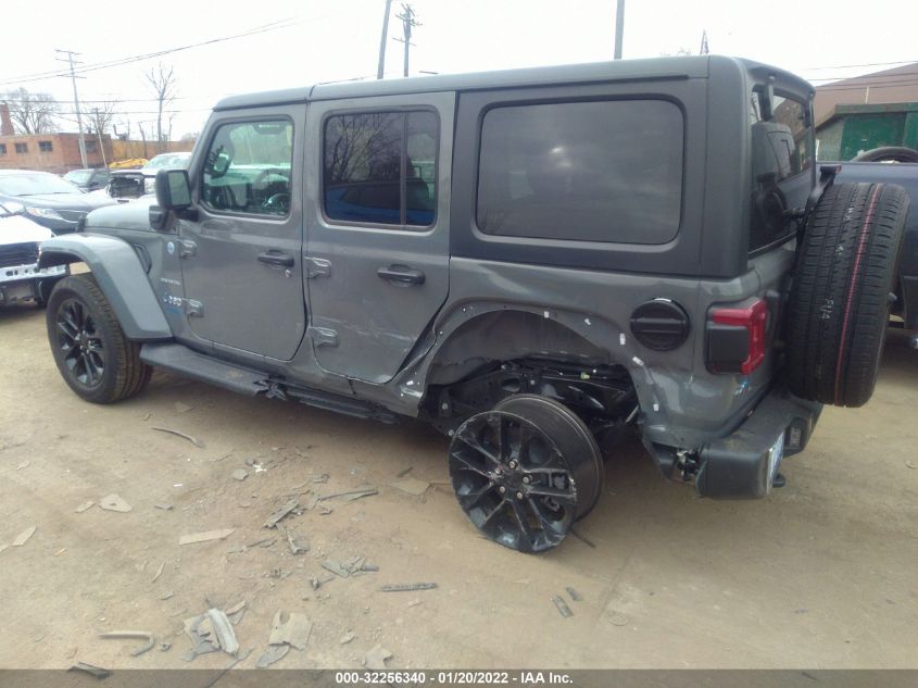 2021 JEEP WRANGLER 4XE UNLIMITED SAHARA 1C4JJXP68MW845427