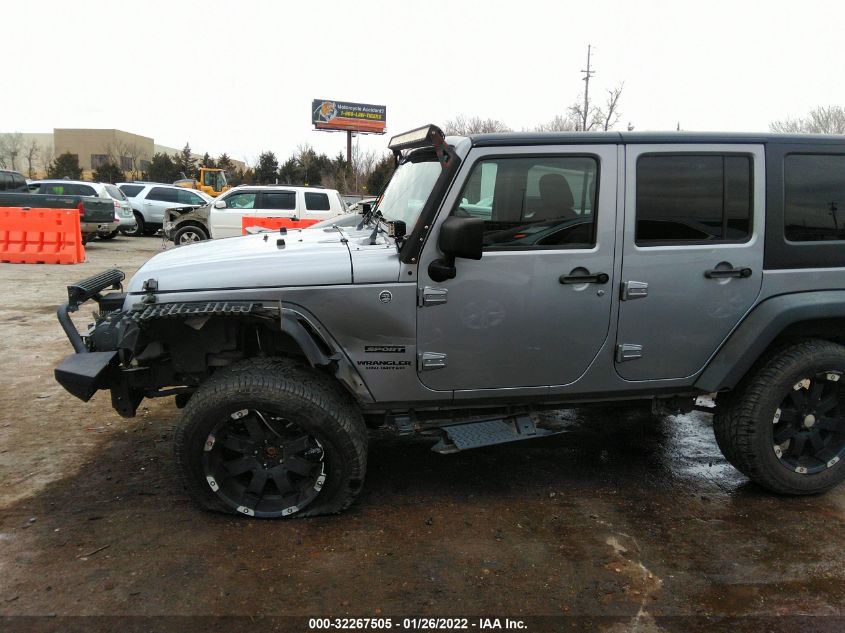 2014 JEEP WRANGLER UNLIMITED SPORT 1C4BJWDG9EL127755