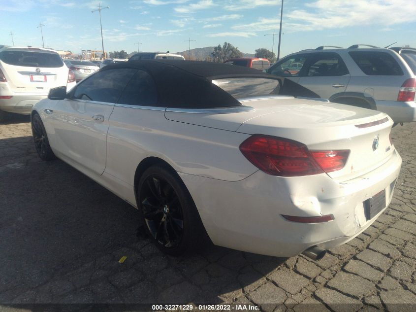 2013 BMW 6 SERIES 640I WBALW7C53DDX58602