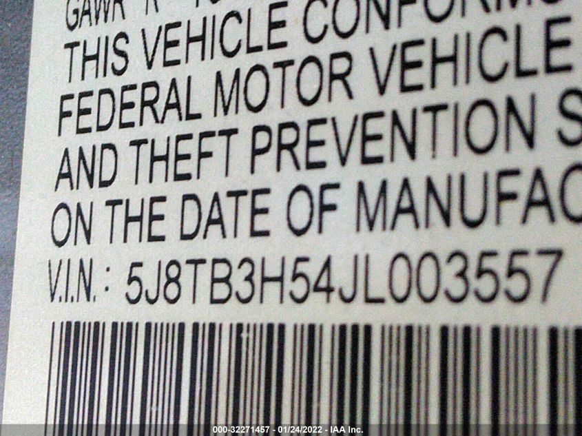 2018 ACURA RDX W 5J8TB3H54JL003557
