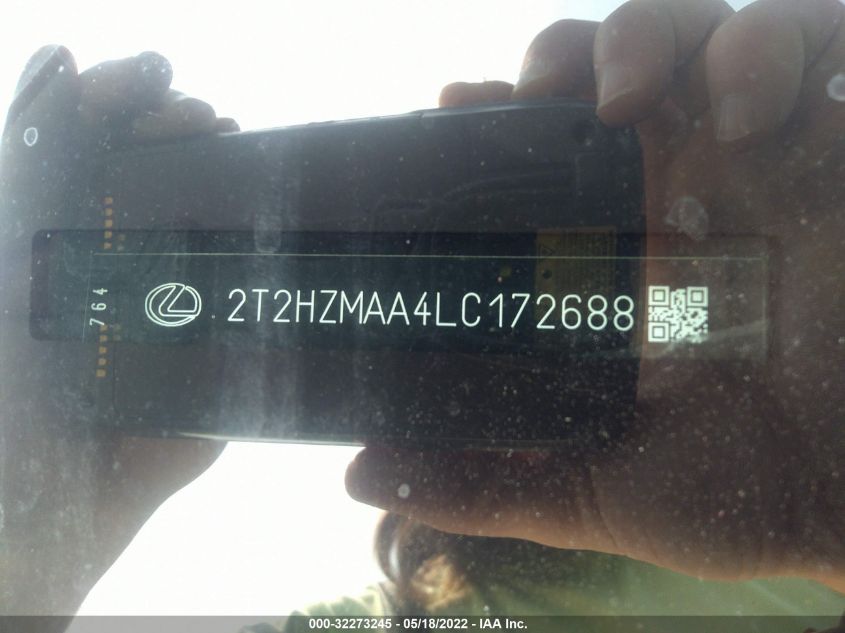 2020 LEXUS RX RX 350 2T2HZMAA4LC172688