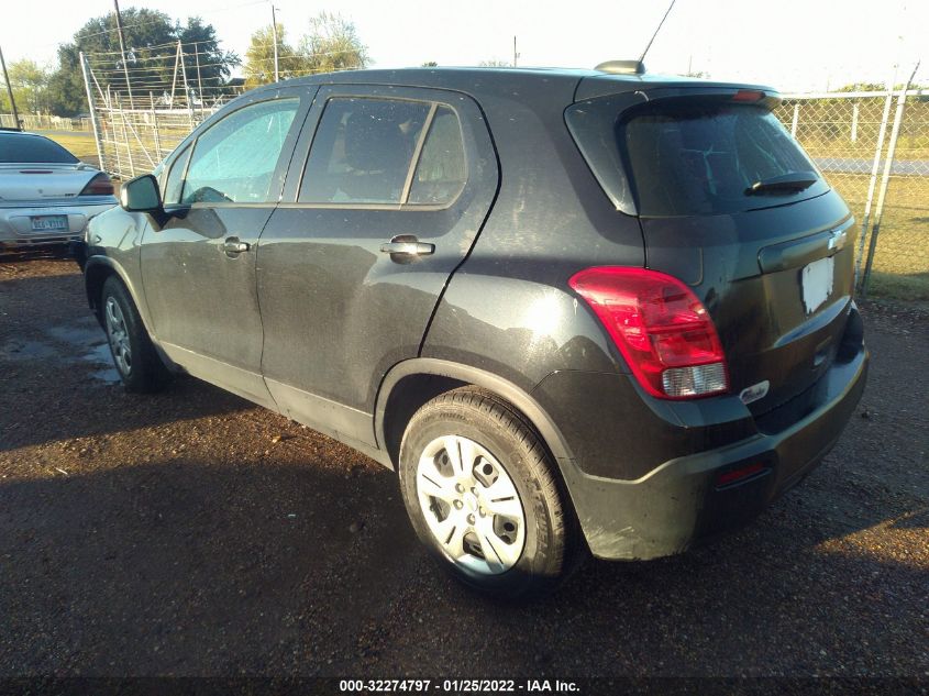 2016 CHEVROLET TRAX LS KL7CJKSB7GB549419
