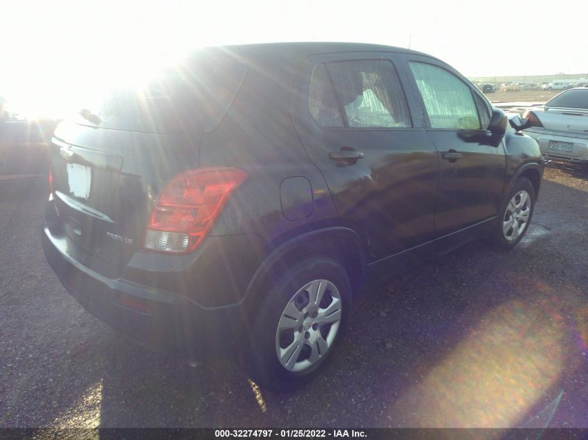 2016 CHEVROLET TRAX LS KL7CJKSB7GB549419