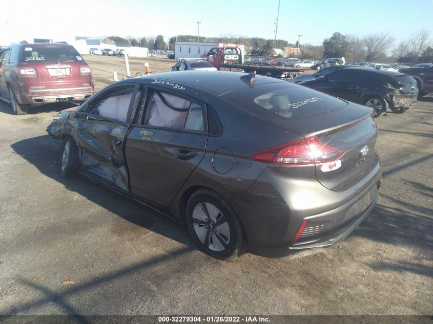 2020 HYUNDAI IONIQ HYBRID BLUE KMHC65LC6LU228267
