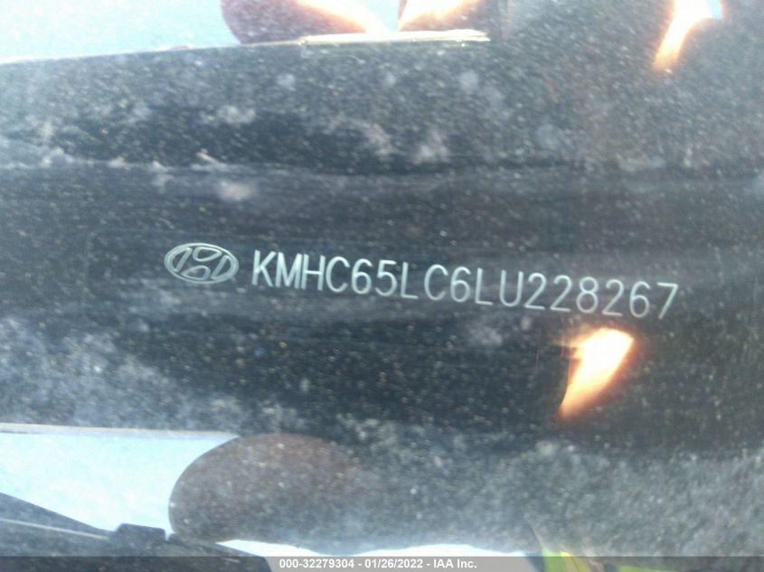 2020 HYUNDAI IONIQ HYBRID BLUE KMHC65LC6LU228267
