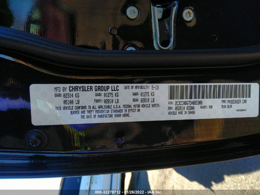 2013 CHRYSLER 300 300S 2C3CCABG7DH665388