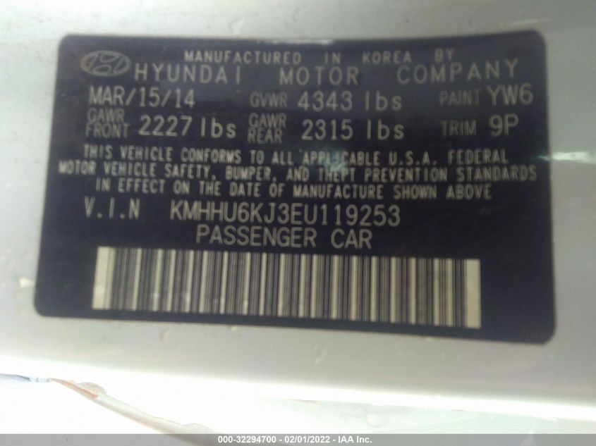 2014 HYUNDAI GENESIS COUPE 3.8 R-SPEC KMHHU6KJ3EU119253