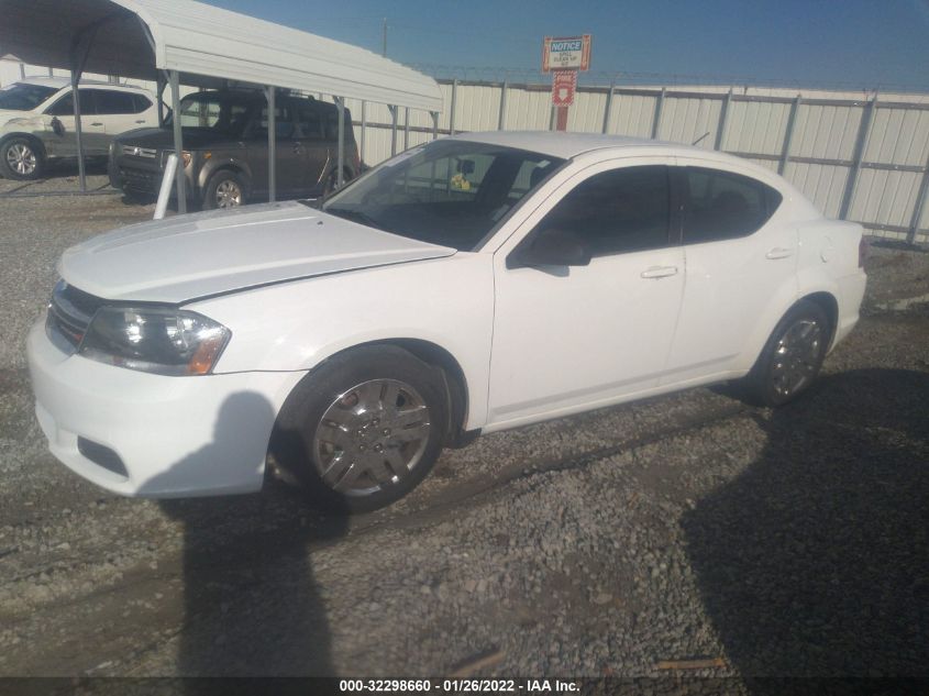 2013 DODGE AVENGER SE 1C3CDZABXDN602925