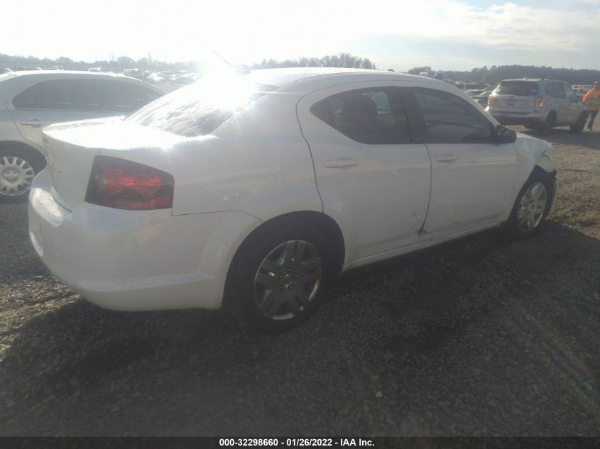 2013 DODGE AVENGER SE 1C3CDZABXDN602925