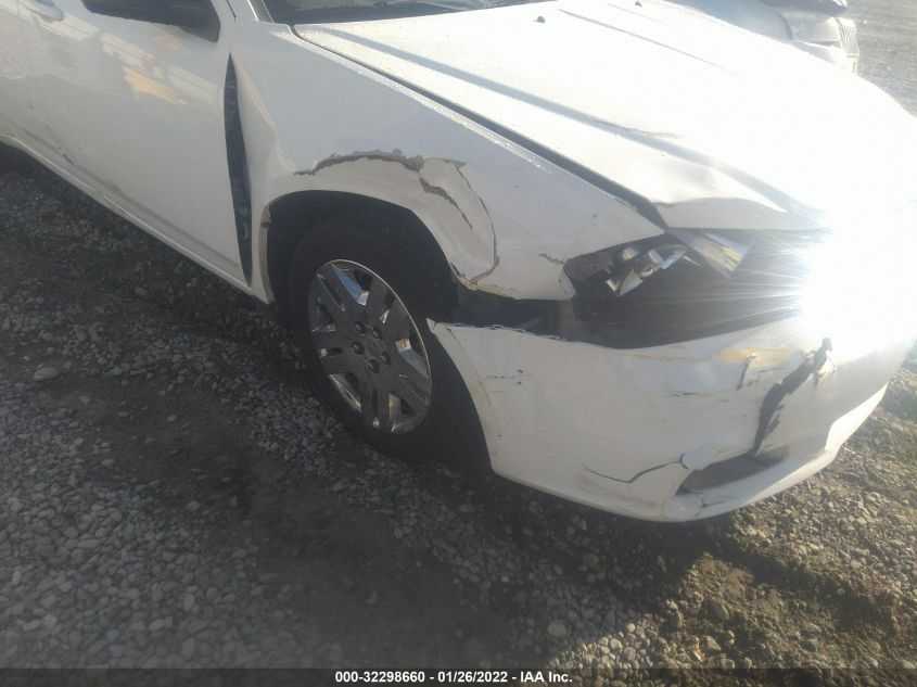 2013 DODGE AVENGER SE 1C3CDZABXDN602925