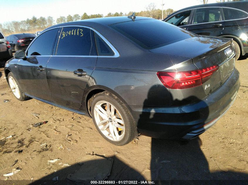 2020 AUDI A4 PREMIUM WAUDNAF41LN005439