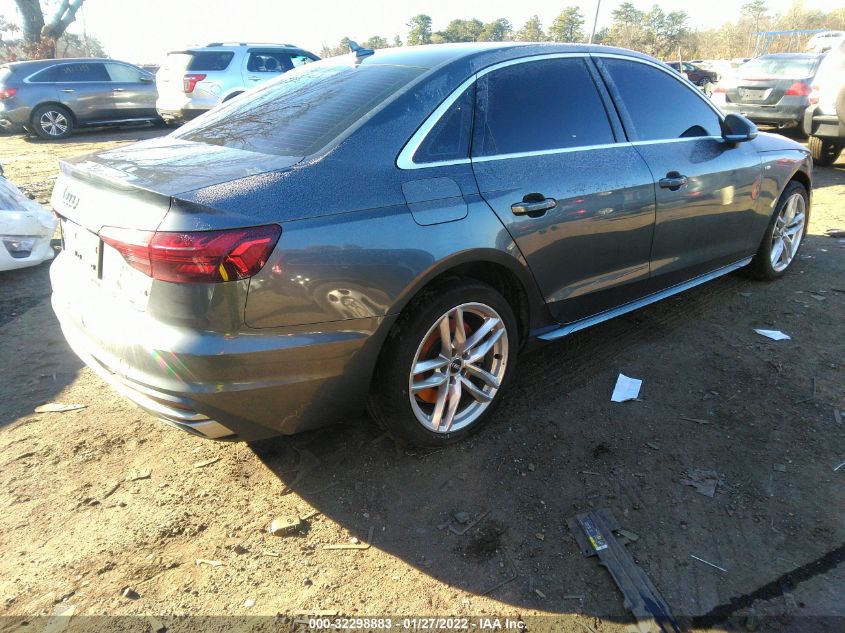 2020 AUDI A4 PREMIUM WAUDNAF41LN005439