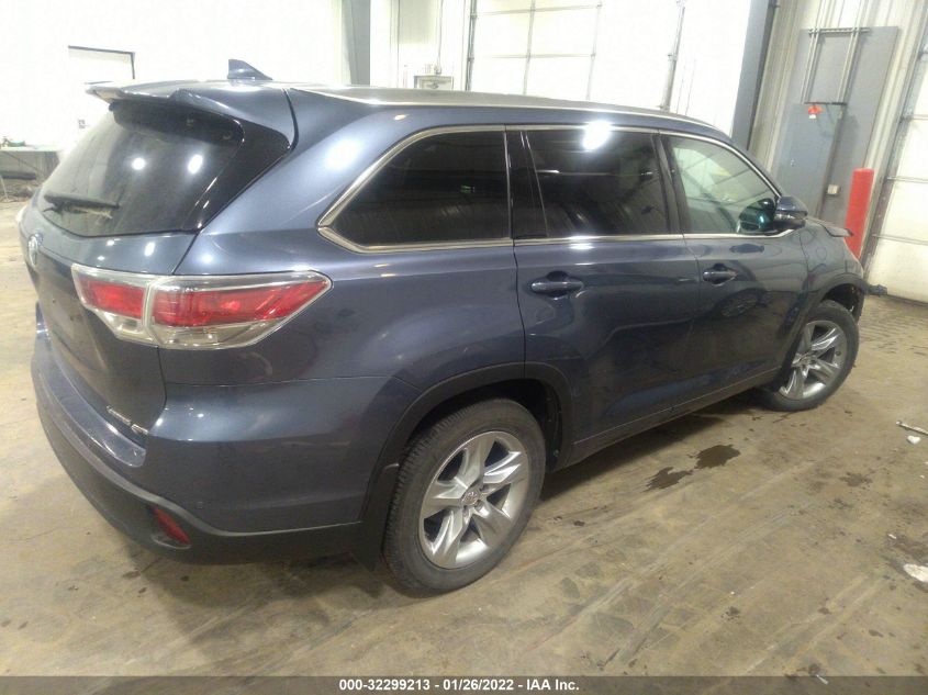 2015 TOYOTA HIGHLANDER LIMITED 5TDDKRFH2FS114956