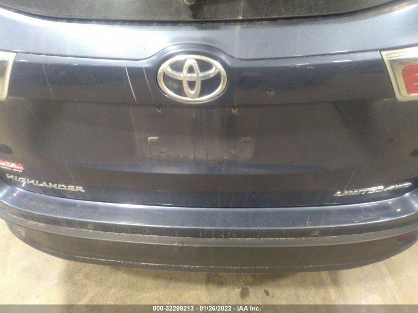 2015 TOYOTA HIGHLANDER LIMITED 5TDDKRFH2FS114956