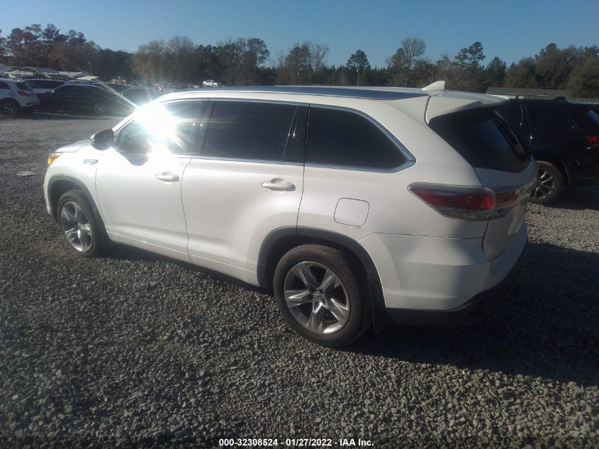 2015 TOYOTA HIGHLANDER LIMITED 5TDDKRFH8FS180024