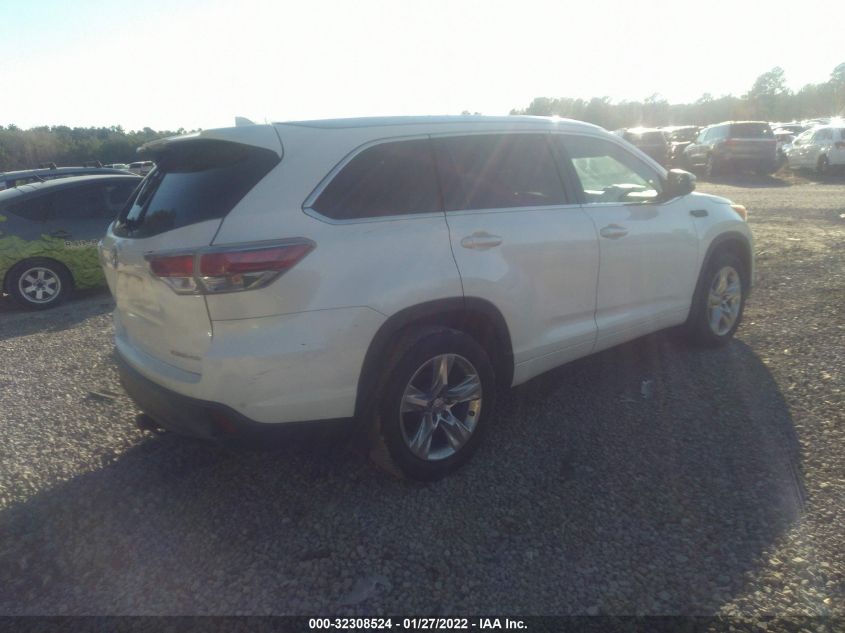 2015 TOYOTA HIGHLANDER LIMITED 5TDDKRFH8FS180024