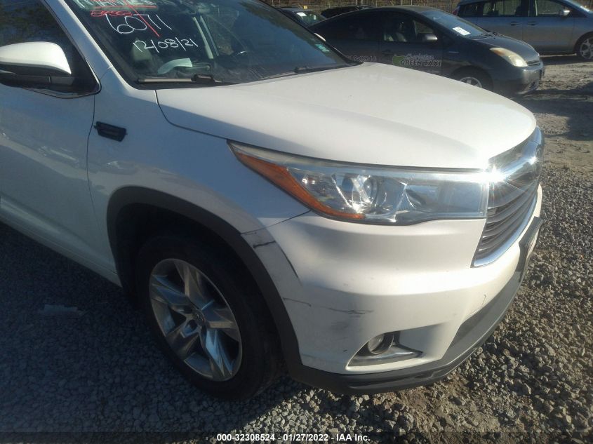 2015 TOYOTA HIGHLANDER LIMITED 5TDDKRFH8FS180024