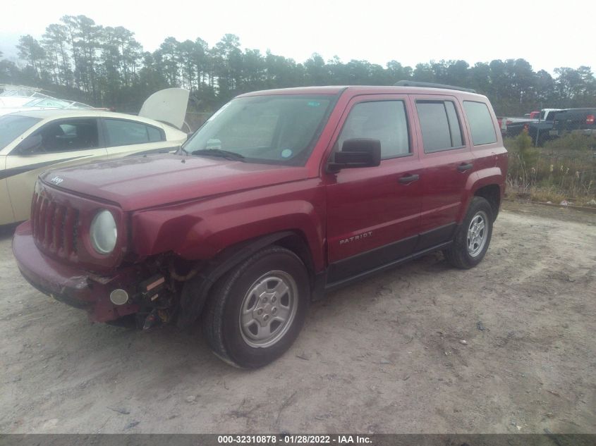 2014 JEEP PATRIOT SPORT 1C4NJPBA6ED752612