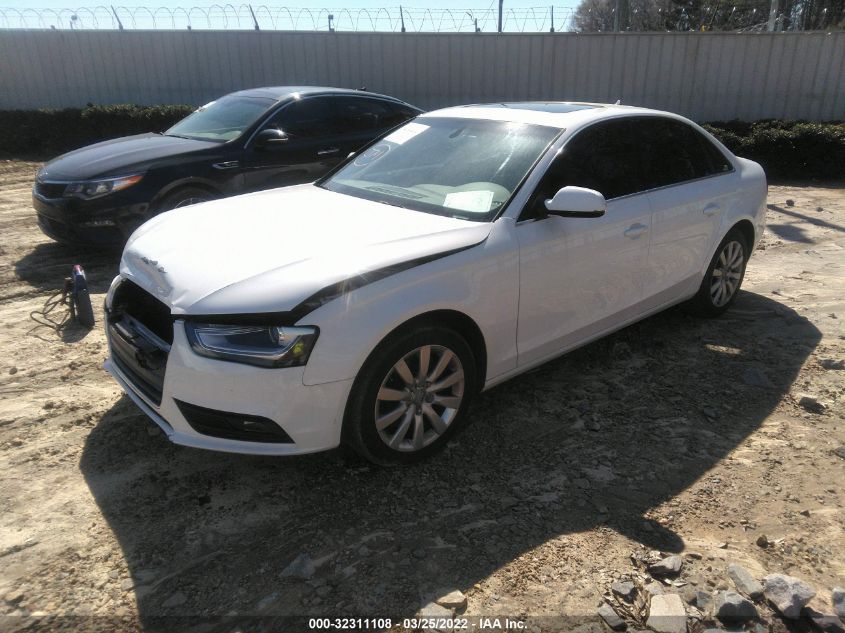 2013 AUDI A4 PREMIUM WAUAFAFL4DN047189