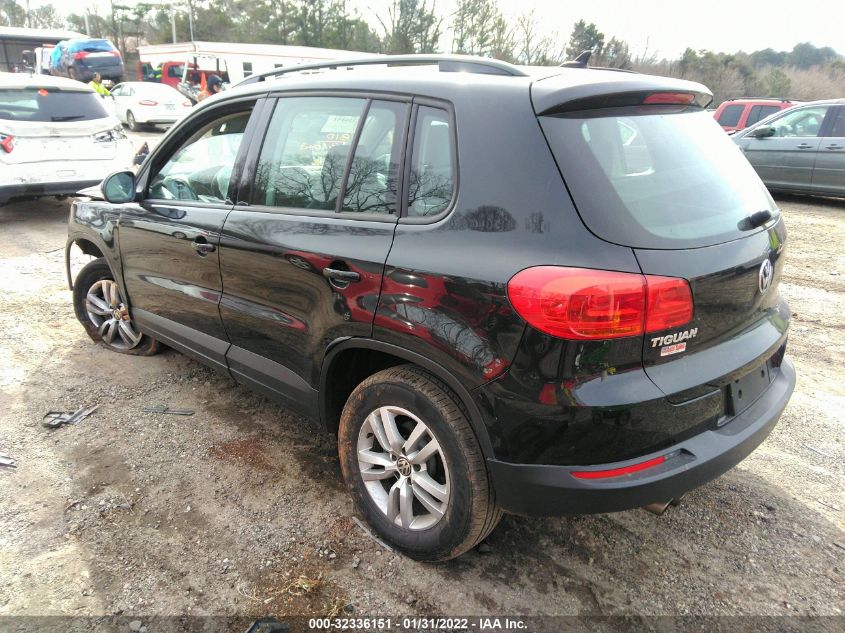 2017 VOLKSWAGEN TIGUAN WVGAV7AX4HK005918