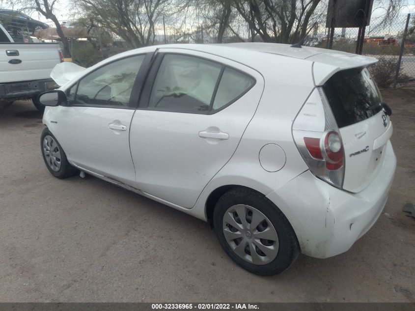 2014 TOYOTA PRIUS C ONE/THREE/TWO/FOUR JTDKDTB39E1569047