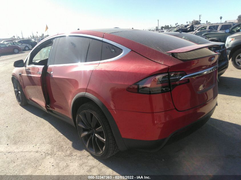 2020 TESLA MODEL X LONG RANGE 5YJXCBE25LF261576