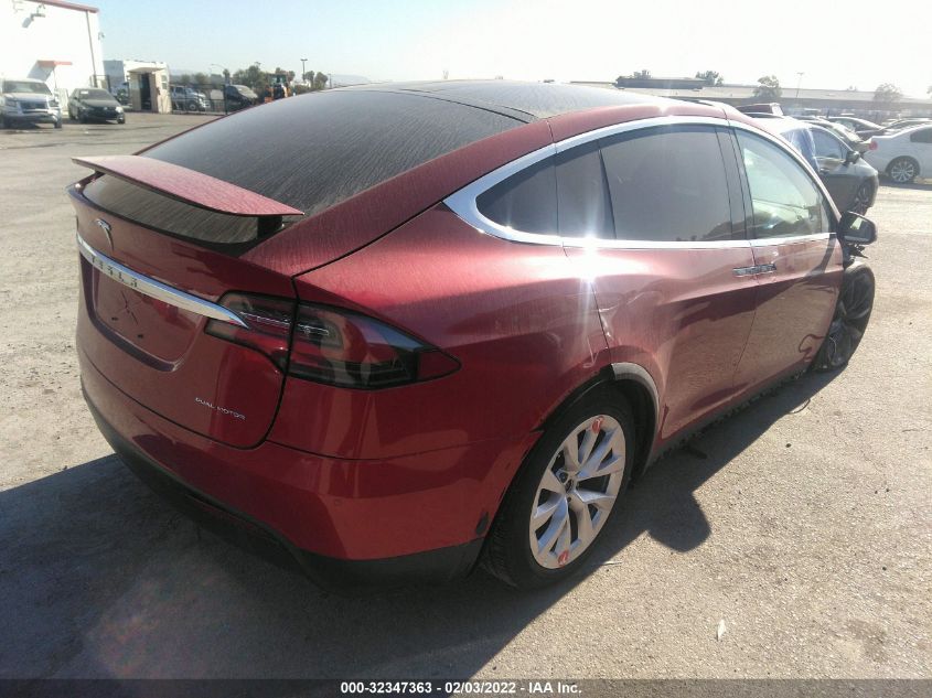 2020 TESLA MODEL X LONG RANGE 5YJXCBE25LF261576