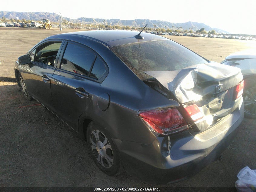 2014 HONDA CIVIC HYBRID VIN: 19XFB4F20EE000521