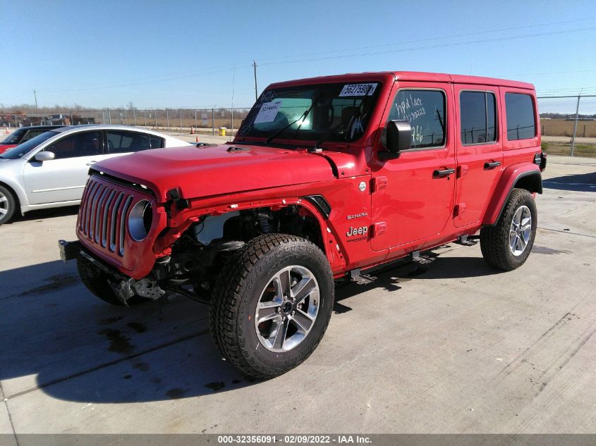 2021 JEEP WRANGLER UNLIMITED SAHARA 1C4HJXEN3MW633818
