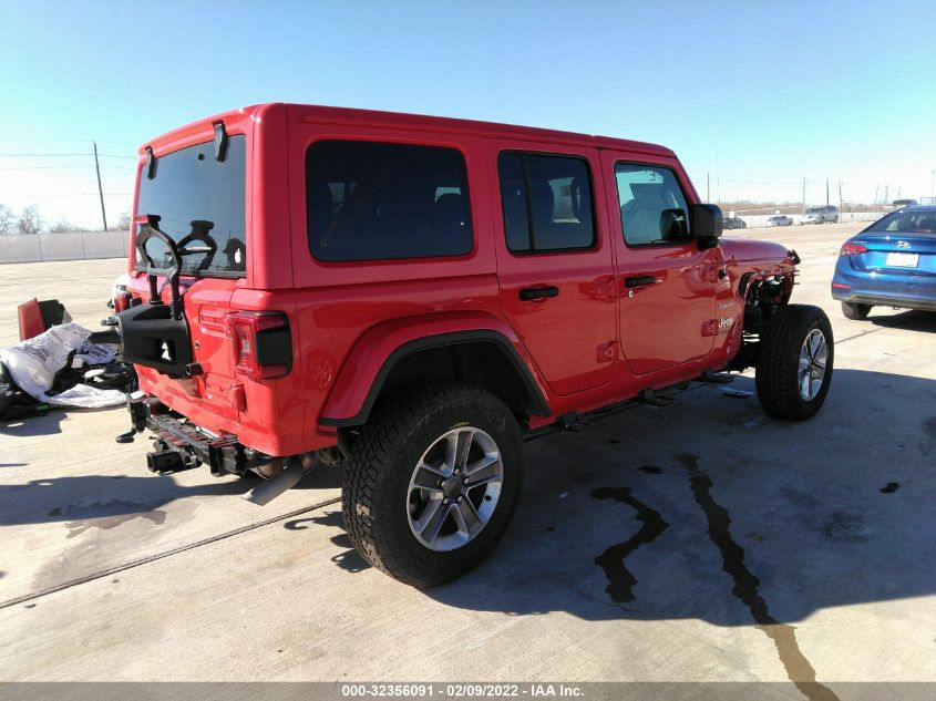 2021 JEEP WRANGLER UNLIMITED SAHARA 1C4HJXEN3MW633818
