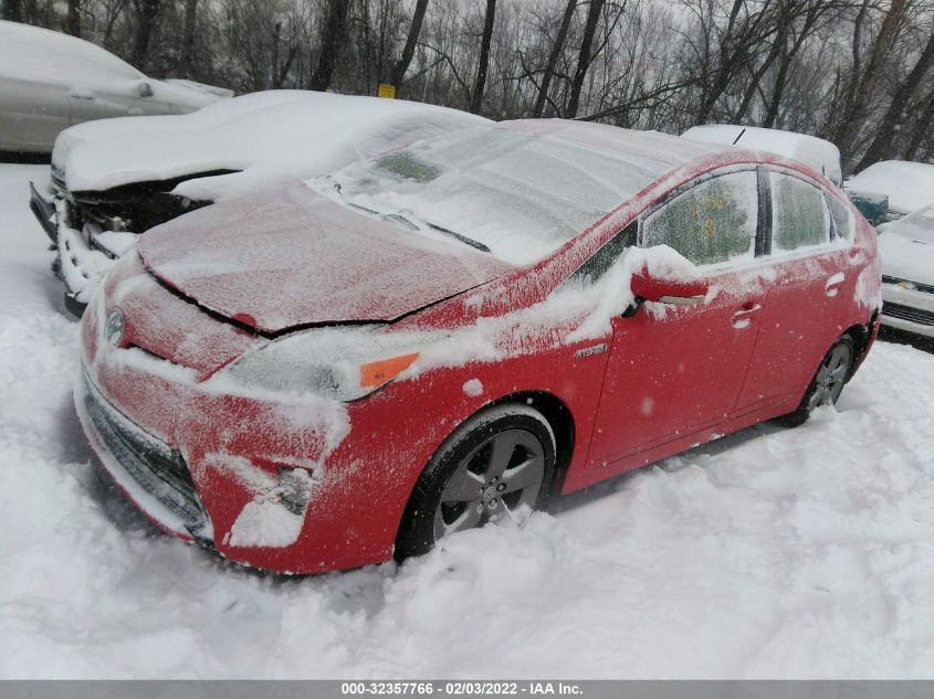 2015 TOYOTA PRIUS FOUR JTDKN3DU7F0420565