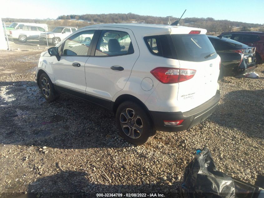 2021 FORD ECOSPORT S MAJ3S2FE4MC435457