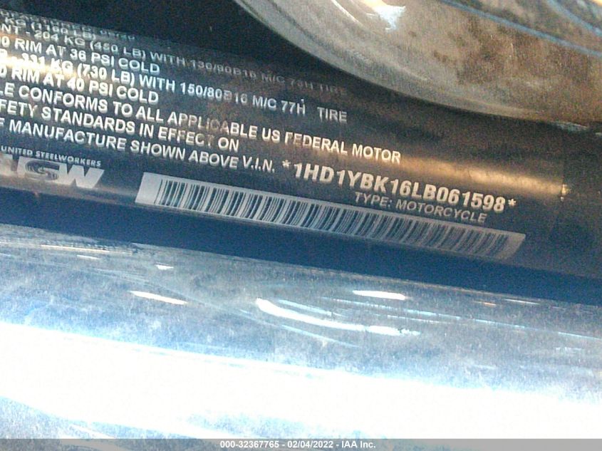 2020 HARLEY-DAVIDSON FLHCS 1HD1YBK16LB061598